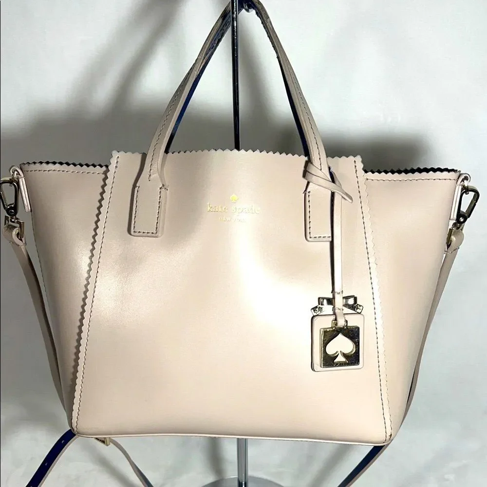 Kate Spade Light Cream Satchel Bag